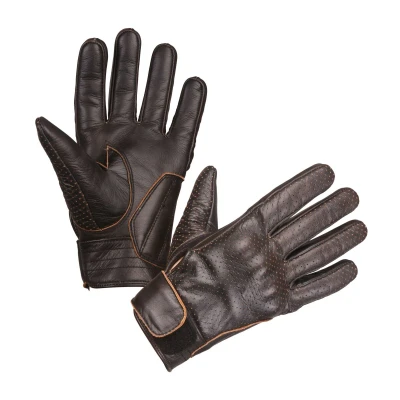 Image of Modeka Hot classic leather glove dark brown 7