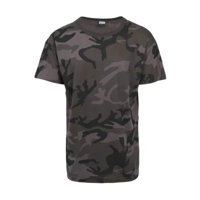 Image of Urban Classics camo Oversized Print Tshirt, Men&#039;s, Size: Small, Dark