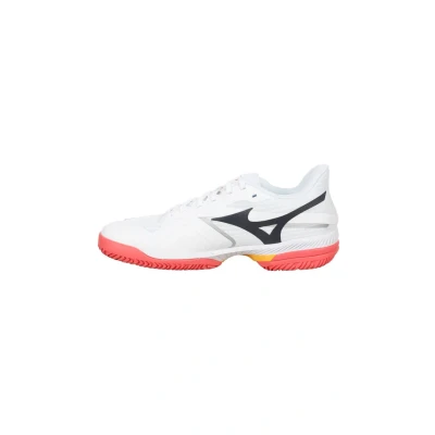Image of Mizuno WAVE EXCEED COURT CC Tennis Shoes White/Calypso Coral/Citrus Women Size 4,5