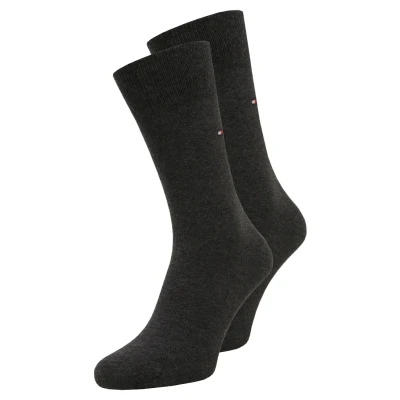 Image of Tommy Hilfiger Classic 2P Socks, Men&#039;s, Size: 6 8, Middle grey melange