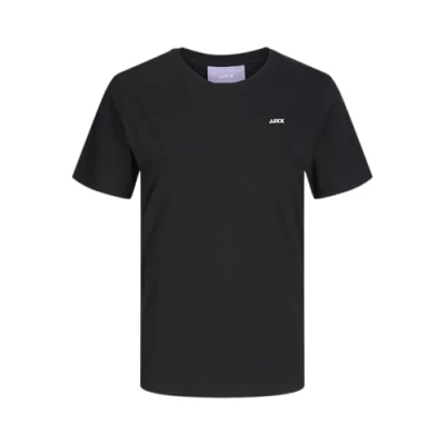 Image of JJXX ANNA SS REG Every Small LOGO NOOS Basic Tshirt, Women&#039;s, Size: Medium, Black