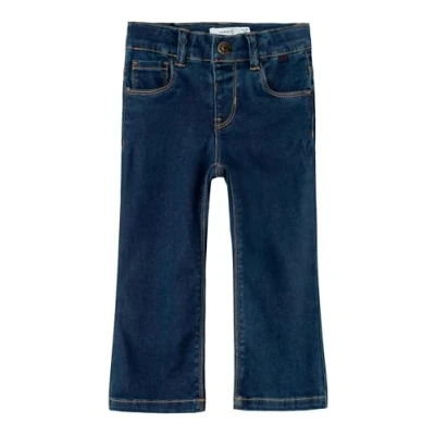 Image of Name it Nmfsalli Bootcut jeans for kids, Size: 4y, Dark blue denim