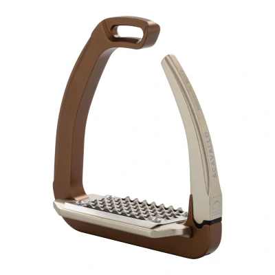 Image of Acavallo Rel X 180 Stirrups, One Size, Golden Brown