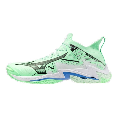 Image of Mizuno WAVE LIGHTNING Neo 3 Volleyball Shoes Mint/Black/Frontier Blue Women/Men Size 10