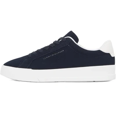 Image of Tommy Hilfiger Court Better Trainers, Men&#039;s, Size: 6.5, Desert sky Suede