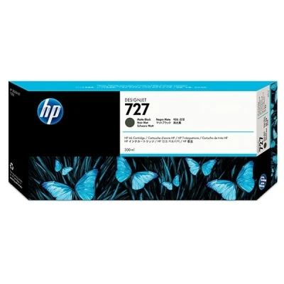 Image of HP 727 C1Q12A Matte Black 300 ml Genuine DesignJet Ink Cartridge, high capacity, Ink, for T2500, T1500 &amp; T900 Series Large Format Plotter Printers and Printhead