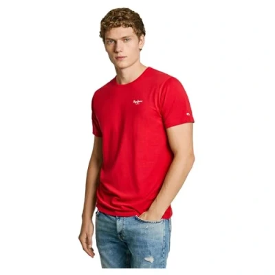 Image of PEPE JEANS Men&#039;s T Shirt, Rugby Red, L