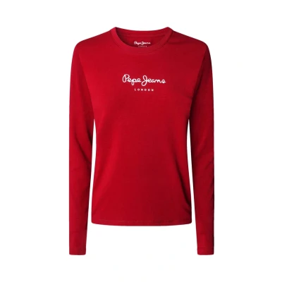 Image of Pepe Jeans NEW Virginia Long sleeved top, Women&#039;s, Size: Large, Merlot red
