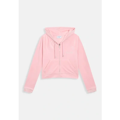 Image of Juicy Couture Madison Zipup sweatshirt, Women&#039;s, Size: XL, Pink