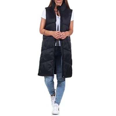 Image of VERO MODA Womens Uppsala Gilet, Black, XS