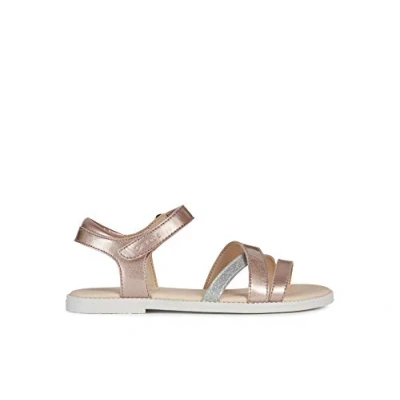 Image of Geox Karly Sandals for kids, Size: 7.5K, Pink Leather