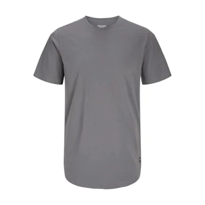 Image of Jack &amp; Jones Jjenoa TEE CREW NECK Basic Tshirt, Men&#039;s, Size: XS, Castlerock
