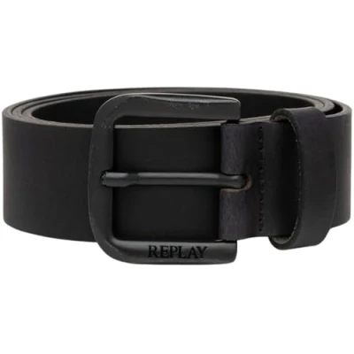 Image of Replay Belt, Men&#039;s, Size: 34, Black