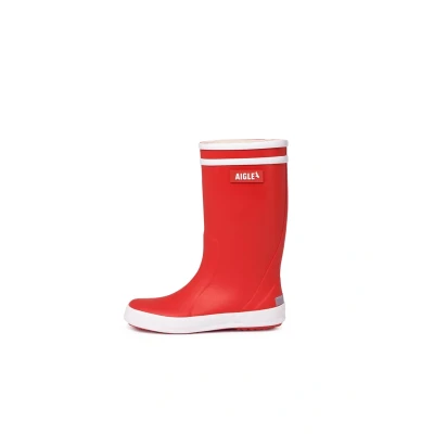 Image of Aigle Unisex Kid&#039;s Lolly Pop 2 Rain Boot, Red White, 9 UK Child