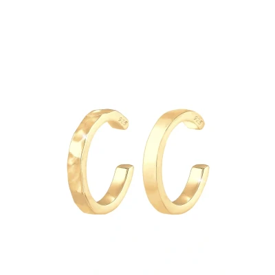 Image of Elli 2 PACK Earcuff Basic Earrings goldcoloured, Women&#039;s, Size: One Size, Gold coloured