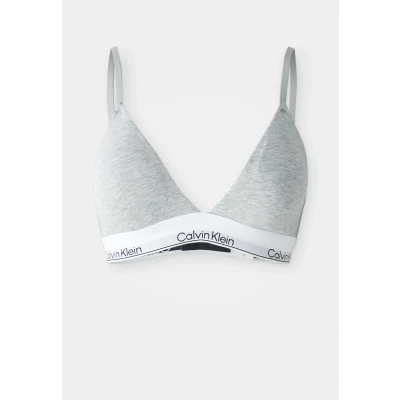 Image of Calvin Klein Underwear Lightly Lined ICON Tshirt bra, Women&#039;s, Size: XS, Grey heather