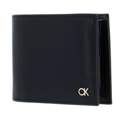 Image of Calvin Klein CK Icon Trifold 10CC W/Coin Wallet Black, Elegant
