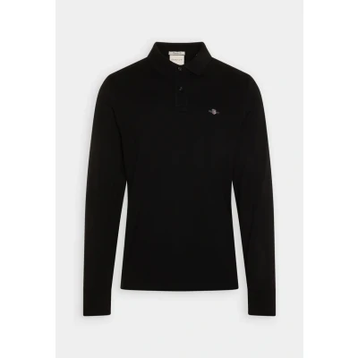 Image of GANT Shield Rugger Polo shirt, Men&#039;s, Size: Small, Black