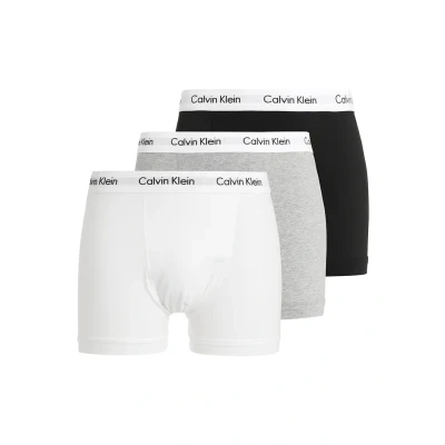 Image of Calvin Klein Underwear Trunk 3 PACK Pants, Men&#039;s, Size: XS, Black/white/grey