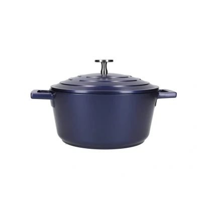 Image of MasterClass Casserole Blue ø 20 cm / 2.5 liters standard non stick coating Suitable for all Cooktops