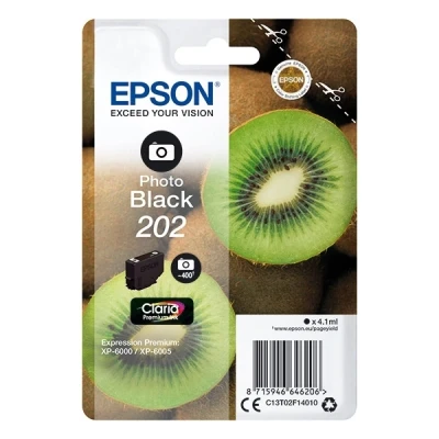 Image of Expression Premium XP 6105 Epson 202 photo black ink cartridge (Original Epson)