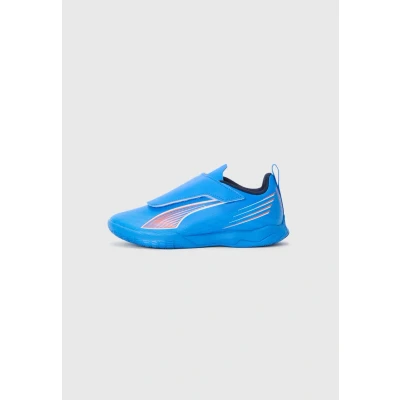 Image of Puma Ultra 6 Unisex Football Boots Indoor for kids, Size: 8K, blue/white/glowing red shoes