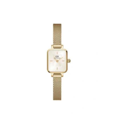 Image of Daniel Wellington Quadro MINI Champagne Watch goldcoloured, Size: One Size, Gold coloured