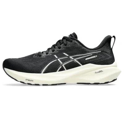 Image of Asics GT2000 13 Stability running shoes, Women&#039;s, Size: 6.5, Black/white Textile/synthetics