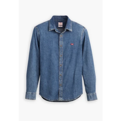 Image of Levi&#039;s Battery Shirt SLIM Shirt, Men&#039;s, Size: Large, Trinity medium wash