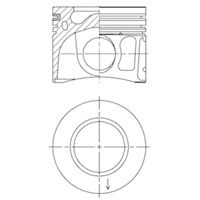 Image of Piston KOLBENSCHMIDT 41765600