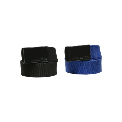Image of Urban Classics 2 PACK Belt for kids, Size: One Size, Black+blue