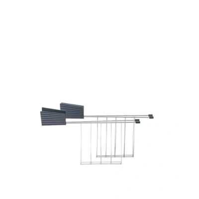 Image of Alessi Toast clips for Toaster Plissé Gray Michele de Lucchi MDL08RA G