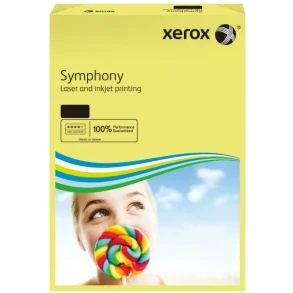 Image of Xerox Symphony Pastel Yellow 003R93975 A4 210X297mm 80Gm2 PEFC2 500sh/RM 5rm/BX