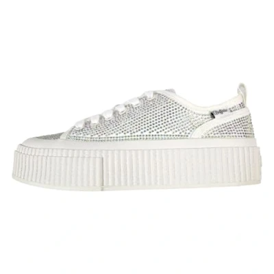 Image of Buffalo Madison GLAM Trainers, Women&#039;s, Size: 6, White/mermaid Cotton