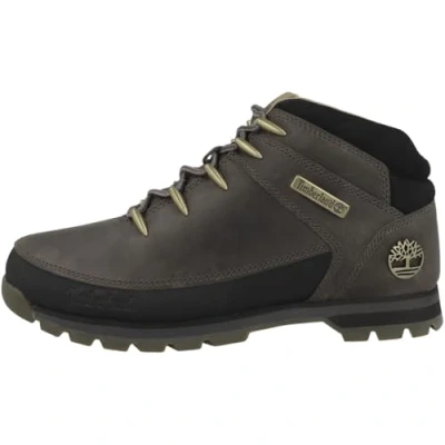 Image of Timberland Laceup ankle boots, Men&#039;s, Size: 8.5, Medium grey full grain Leather