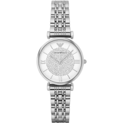 Image of Emporio Armani Watch silvercoloured, Women&#039;s, Size: One Size, Silver coloured