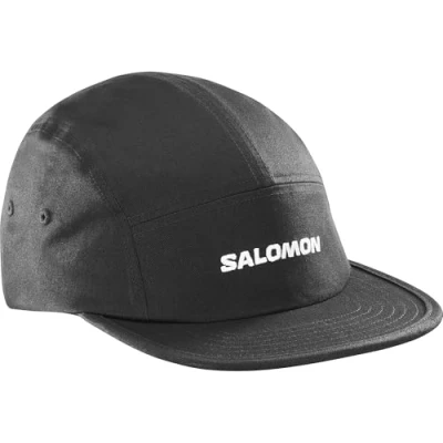 Image of Salomon 5 Panel Unisex Cap, Size: One Size, Deep black