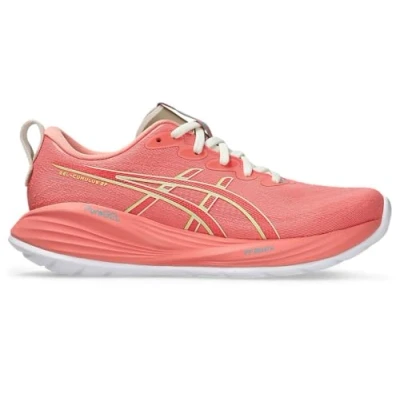 Image of Asics Gelcumulus 27 Road running shoes, Women&#039;s, Size: 5, Guava/lime green shoes