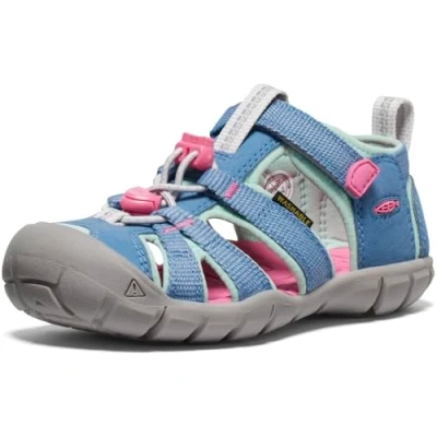 Image of Keen Seacamp II CNX Children Walking sandals for kids, Size: 9k, Black Textile