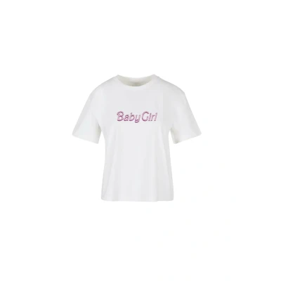 Image of Mister Tee BABY GIRL Print Tshirt, Women&#039;s, Size: XS, White