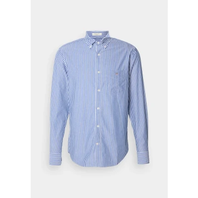 Image of GANT Stripe Shirt Shirt, Men&#039;s, Size: Small, Marine weiß