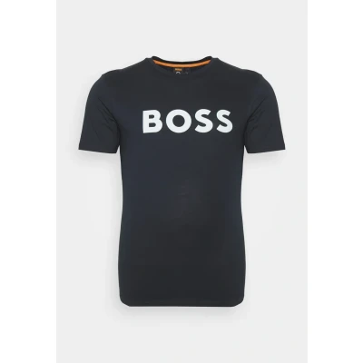 Image of BOSS Thinking Print Tshirt, Men&#039;s, Size: XXL, Dark blue