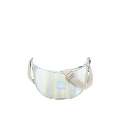 Image of Johnny Urban Shoulder Bag Women Men Ally Half Moon Waist Round with Adjustable Strap Water Repellent, Striped Sand, S