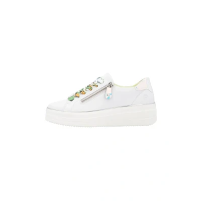 Image of Remonte D1C06 Women&#039;s Low Top Trainers, Loose Insole, White Combi 80., 41 EU