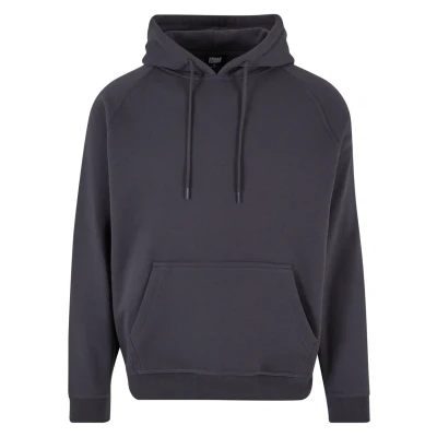 Image of Urban Classics Men&#039;s Blank Hoody Hooded Sweatshirt, Darkshadow, L