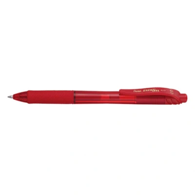 Image of Pentel BL107 B EnerGel X Liquid Gel Retractable Ballpoint Pen, 0.7mm Tip, Red Pack of 1