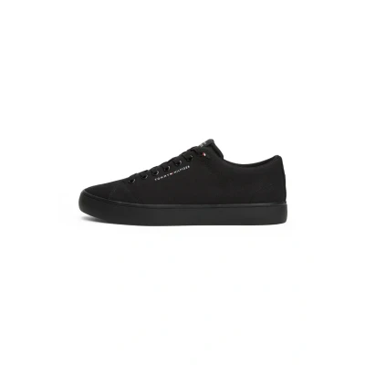 Image of Tommy Hilfiger LOW CORE Trainers, Men&#039;s, Size: 7, Black Cotton