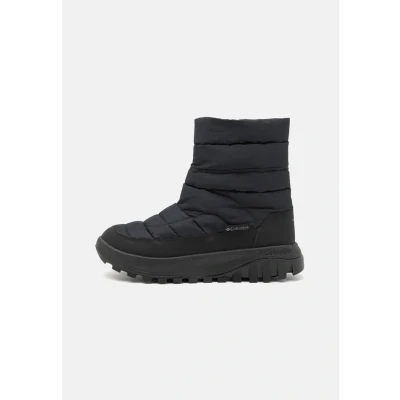 Image of Columbia SNOWTROT MID Winter boots, Women&#039;s, Size: 3, Black/titanium Textile/synthetics