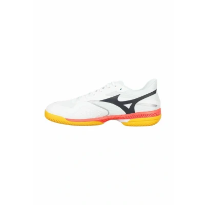 Image of Mizuno WAVE EXCEED COURT AC Tennis Shoes White/Calypso Coral/Citrus Men Size 10
