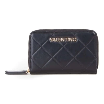 Image of VALENTINO Nur Re Zip Around Wallet Nero, Black